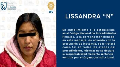 Lissandra "N" se le vincula al robo a la cassa de Consuelo Duval