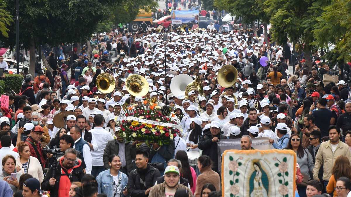 ¡Fe en movimiento! 40 mil peregrinos de Toluca se dirigen a la Basílica de Guadalupe