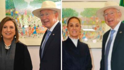 Se reunió el embajador de EU con las dos aspirantes presidenciales.