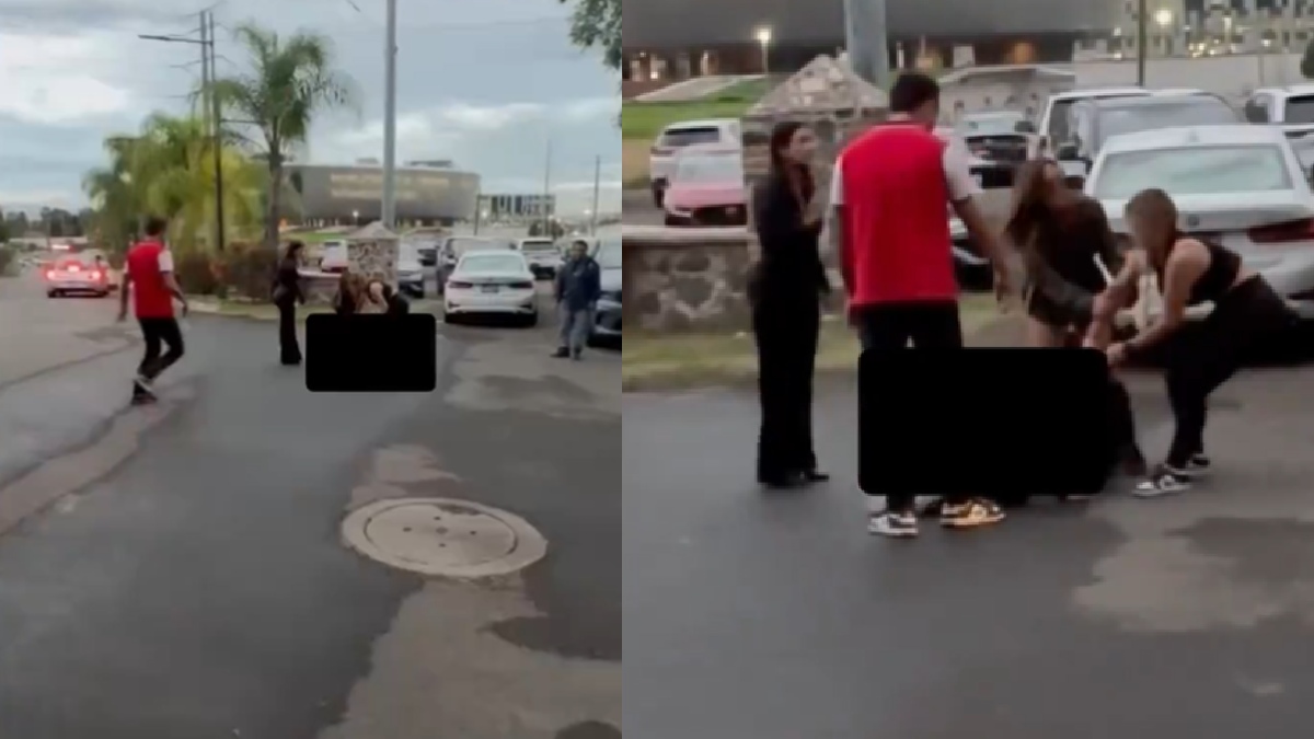 ¡Qué drama! Captan pelea entre mujeres por supuestos líos amorosos en Querétaro