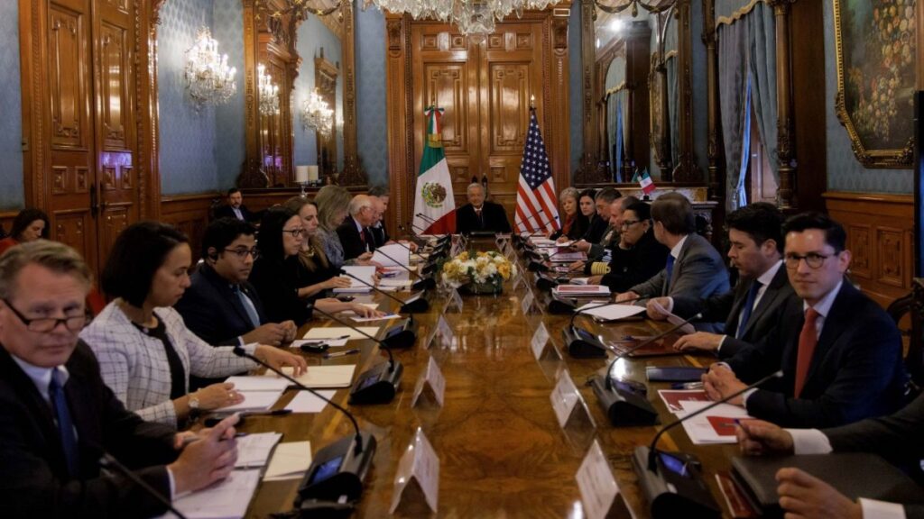 Reunión entre funcionarios de México y EU