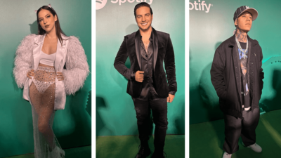 Los famosos que llegaron a la alfombra verde por los 10 años de Spotify en México