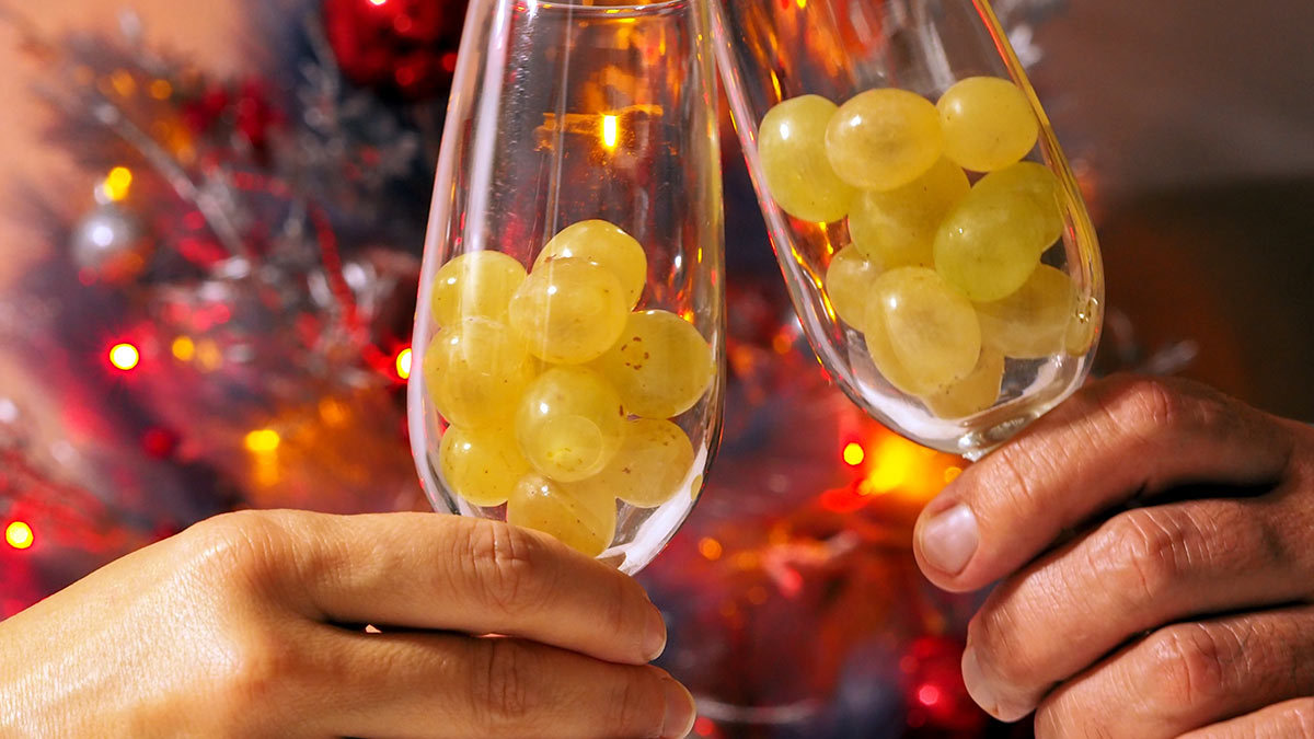 Uvas para Año Nuevo: verdes o rojas, ritual según su edad