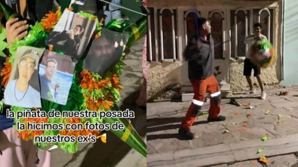 Zacatecas: jóvenes rompen piñata con fotos de sus exparejas