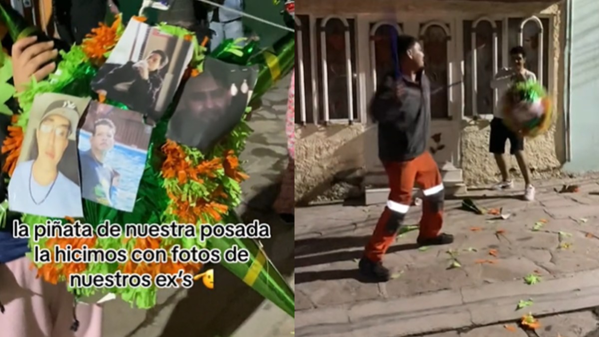 ¡Dale, dale, no pierdas el tino! Jóvenes rompen piñata con fotos de sus exparejas en Zacatecas y se viralizan