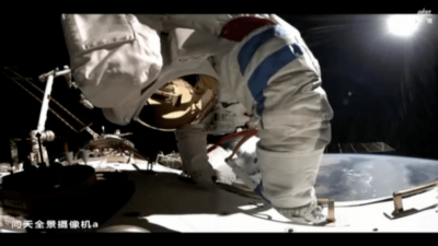 Así fue la primera caminata espacial por parte de los tribunales de la misión Shenzhou-17