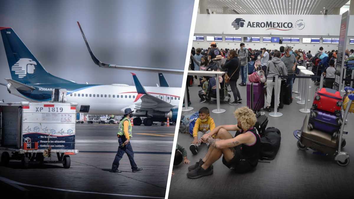 Incertidumbre y molestias en el AICM por retraso y cancelaciones de vuelos en Aeroméxico