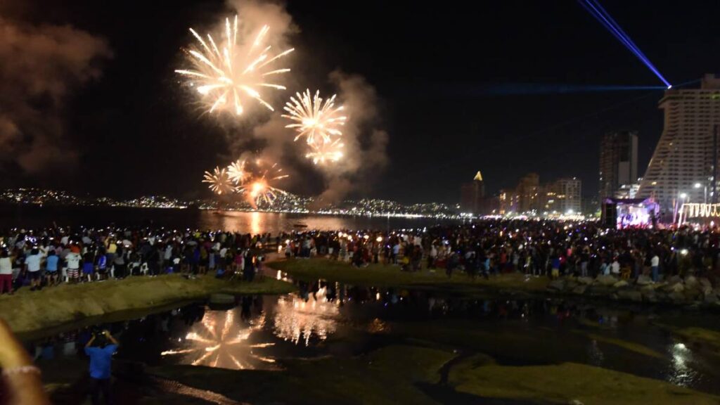 Celebración de Año Nuevo en Acapulco, Guerrero