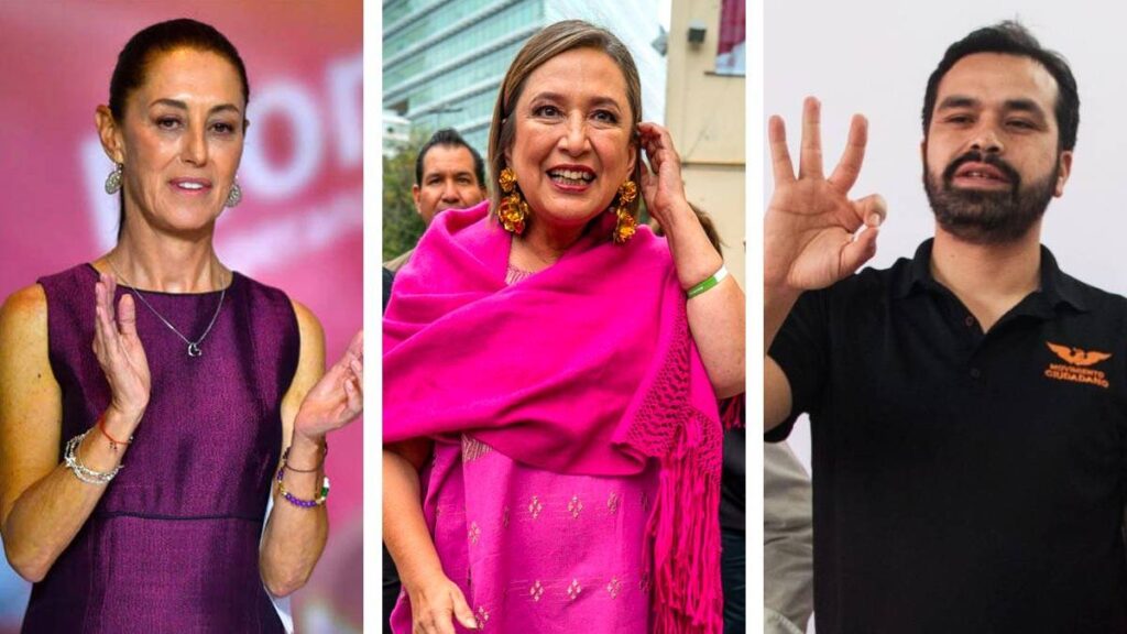 Claudia Sheinbaum, Xóchitl Gálvez y Jorge Álvarez entran a intercampaña