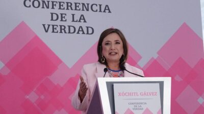 Xóchitl Gálvez candidata a la presidencia 2024 en conferencia de la verdad