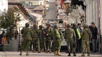 Ecuador militarizado, en estado de excepción y toque de queda