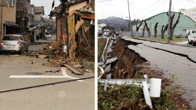 La serie de sismos de hasta 7.6 grados que sacudió a Japón dejó casas destruidas, miles de hogares sin luz, interrumpió vuelos comerciales y viajes ferroviarios.