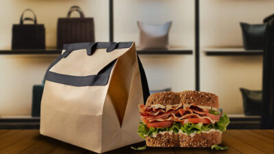 Louis Vuitton bolsa para guardar el sándwich