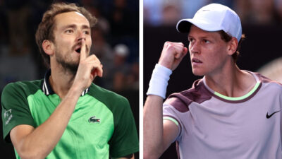 Daniil Medvedev y Jannik Sinner se enfrentarán en la final del Abierto de Australia 2024