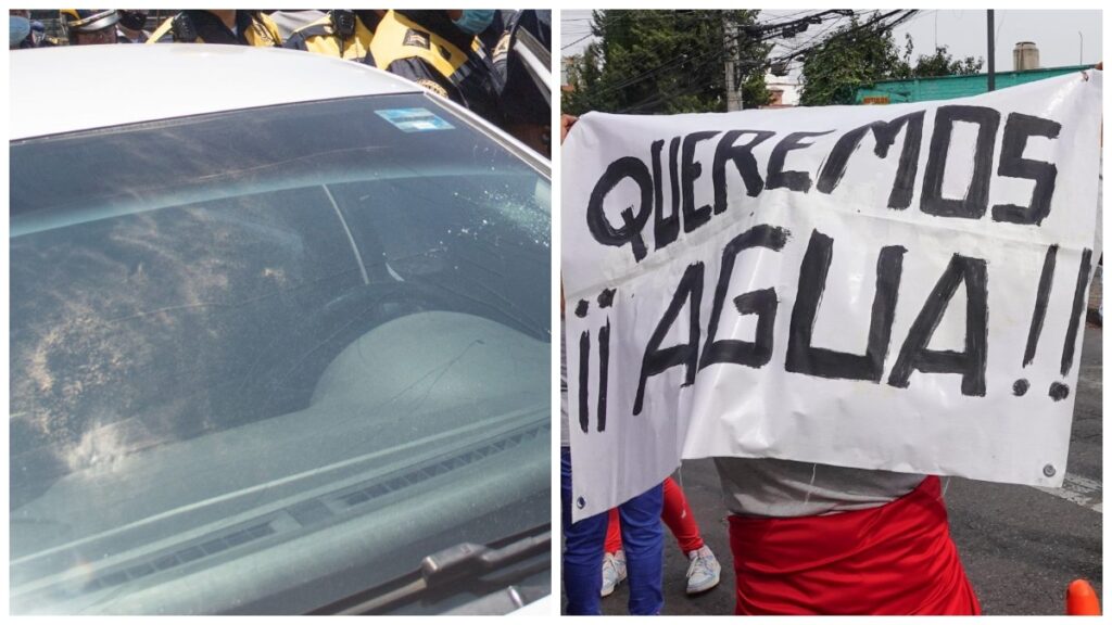 ¿Tenía prisa? Mujer le “avienta” el carro a manifestantes en calles de la CDMX