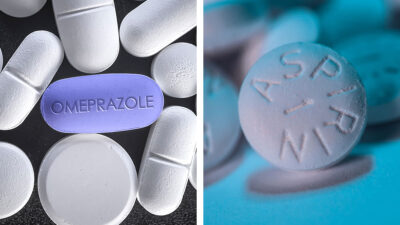 Aspirina y omeprazol