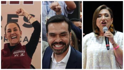 Xóchitl, Claudia y Jorge cada vez más cerca de los debates para las elecciones 2024