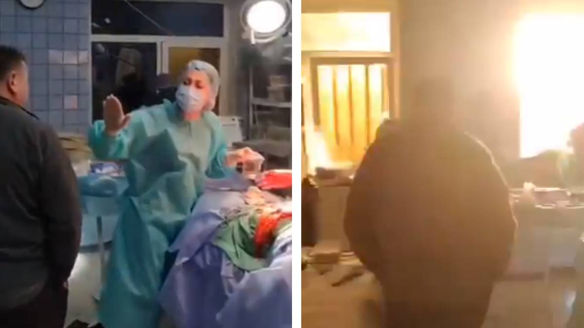 ¡Bombardeo! Misil ruso estalla en hospital de Ucrania en plena cirugía