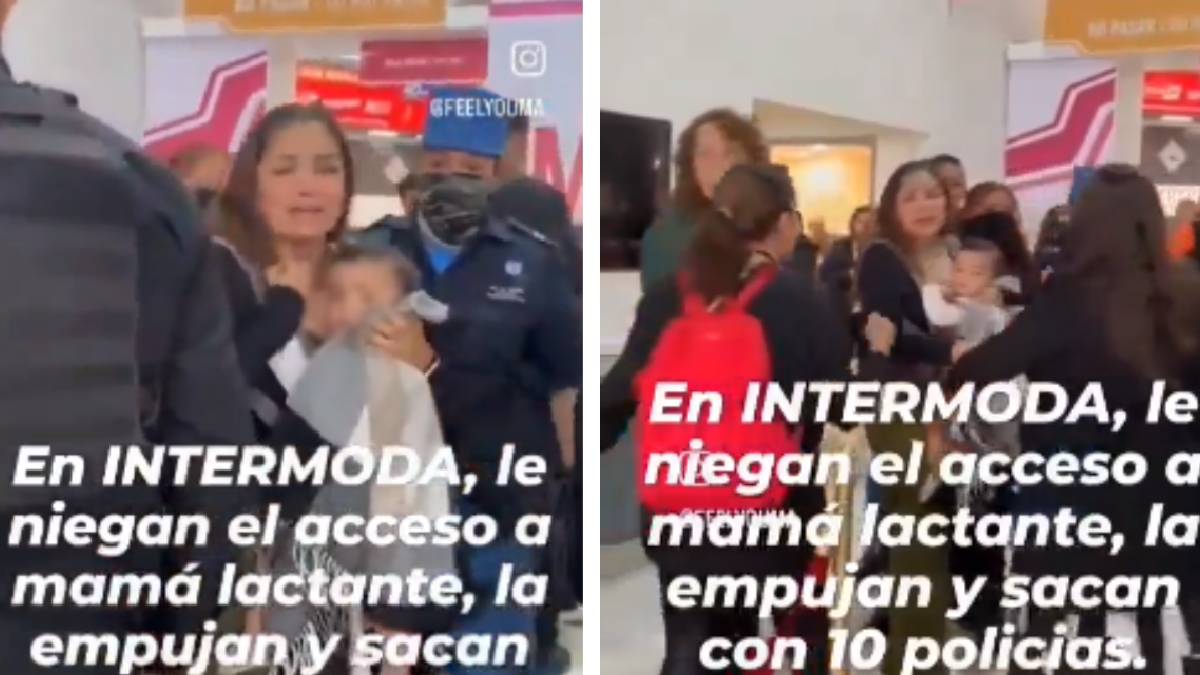 ¿Es un delito? Guardias de seguridad expulsan a una mujer de expo por amamantar a su bebé