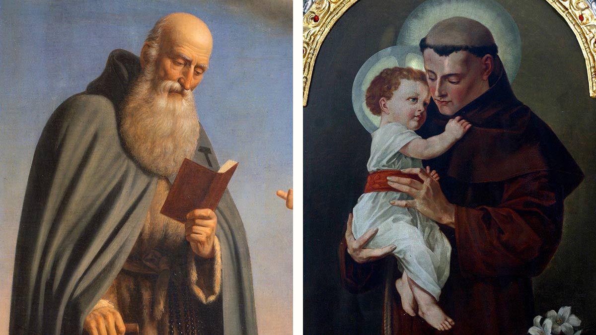 San Antonio Abad y San Antonio de Padua: quiénes fueron, diferencias y cuándo es su día