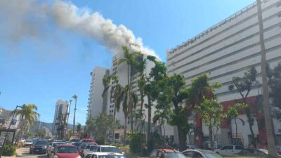 Incendio en hotel Emporio, en Acapulco, Guerrero