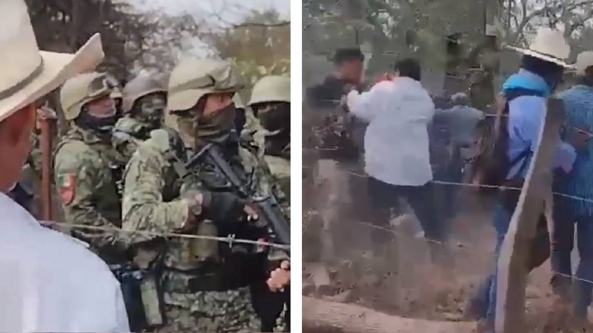 Pobladores del ejido Nueva América, en Chiapas, se enfrentan con elementos del Ejército y Guardia Nacional