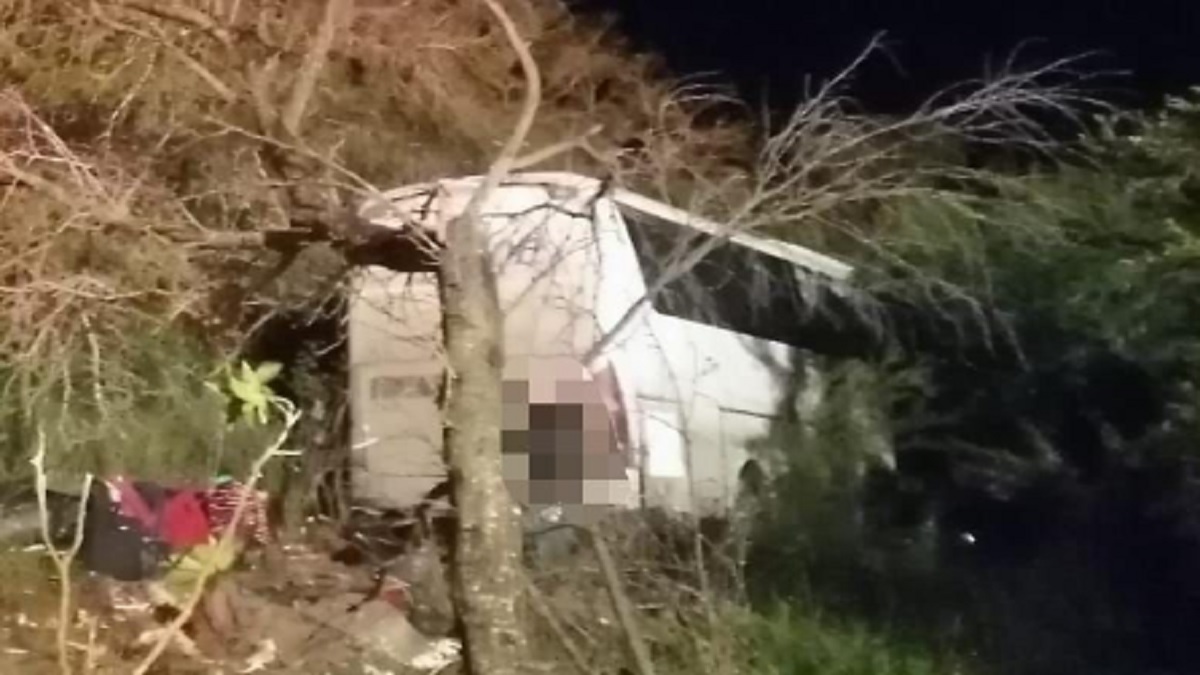 Autobús de pasajeros cae a barranco en la Victoria-Matamoros; hay un muerto y 22 heridos