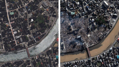 Imágenes satelitales de las ciudades costeras de Japón dañadas tras el terremoto de 2024