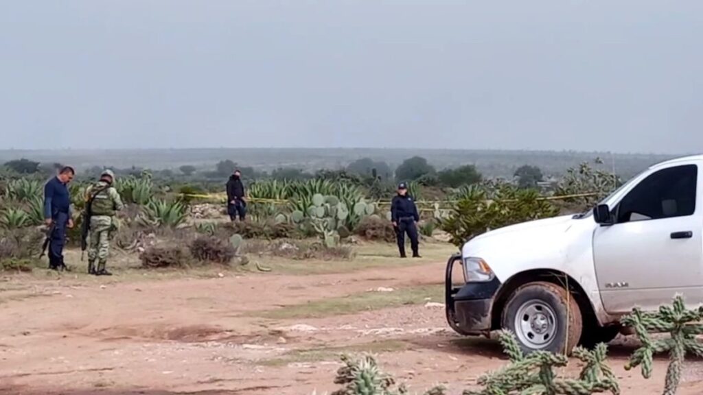 Policía en terreno baldío de Zacatecas