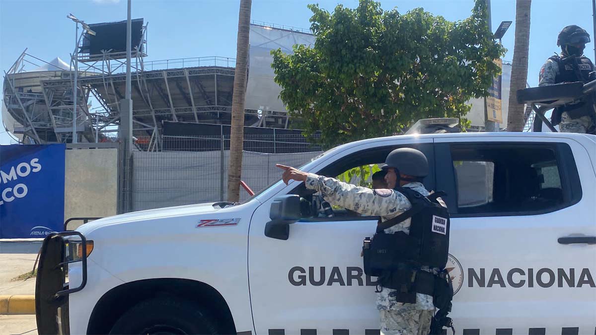 Guardia Nacional y Ejército resguardan sede del Abierto Mexicano de Tenis en Acapulco
