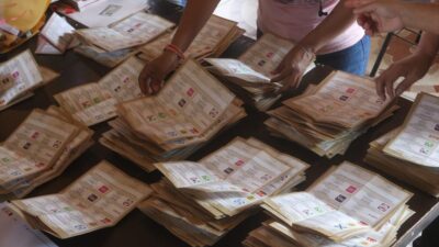 Conteo de votos en boleta de votación en México
