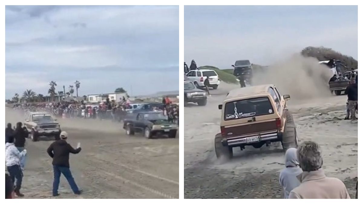 Exceso de velocidad: camioneta se impacta contra público en carreras clandestinas de San Quintín