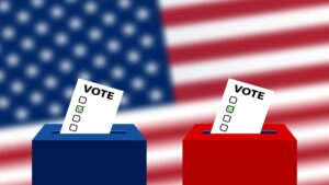 urna de votación por las elecciones de estados unidos 2024