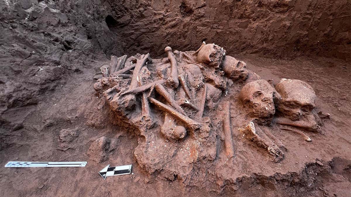 Encuentran enterramiento prehispánico durante obras en Pozo de Ibarra, Nayarit