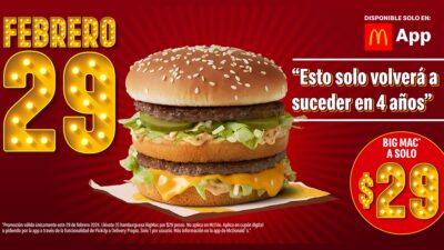 Febrero 29 Mcdonals Promo Bisiesto