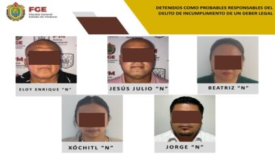 Fiscalia De Veracruz Detiene A 5 Agentes