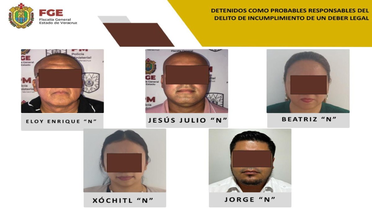 ¿Pero qué pasó? Fiscalía de Veracruz detiene a 5 de sus elementos por corrupción