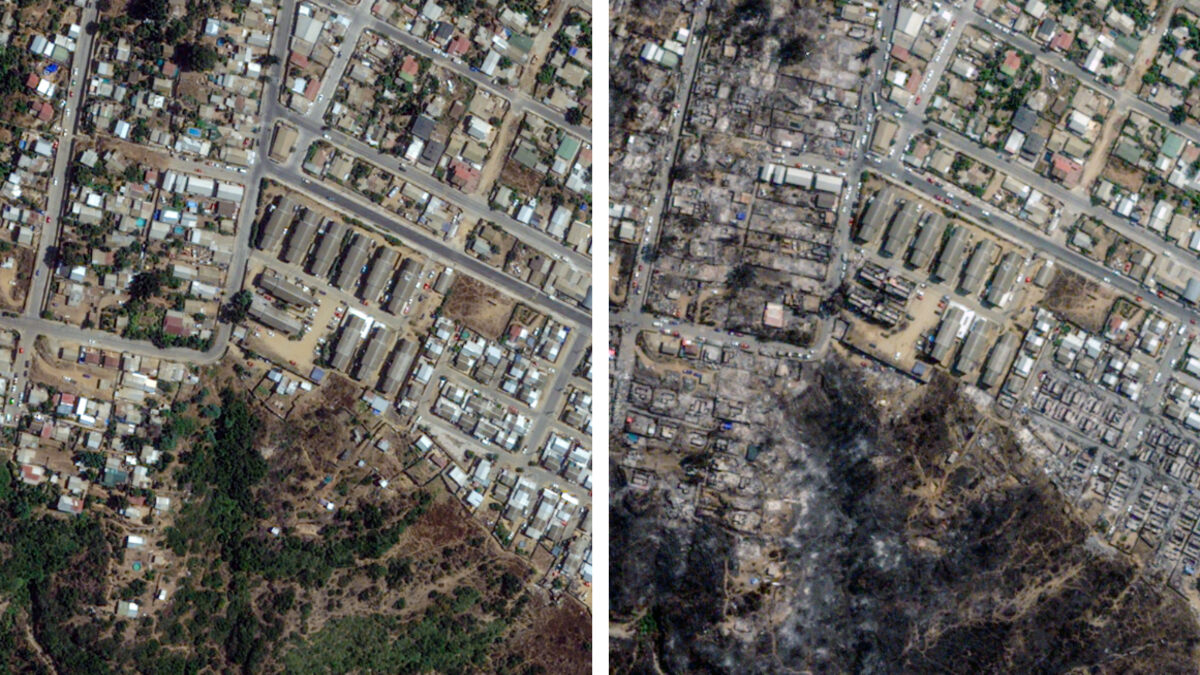 Incendios de Chile 2024: impactantes fotos satelitales revelan el antes y después