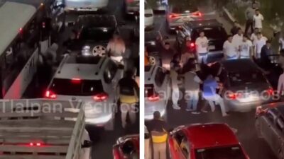 Manifestantes agreden a conductores en bloqueo de CDMX