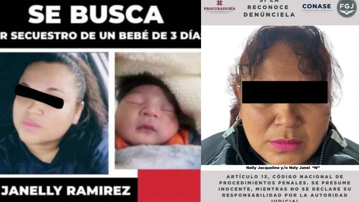 Cae en Edomex mujer que drogó a familia en Pachuca y robó a bebé