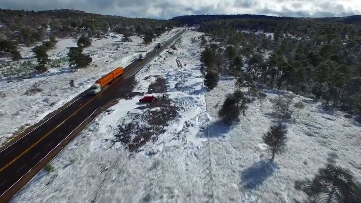 VIDEOS: Extraño fenómeno; Durango y Sonora despiertan bajo nieve