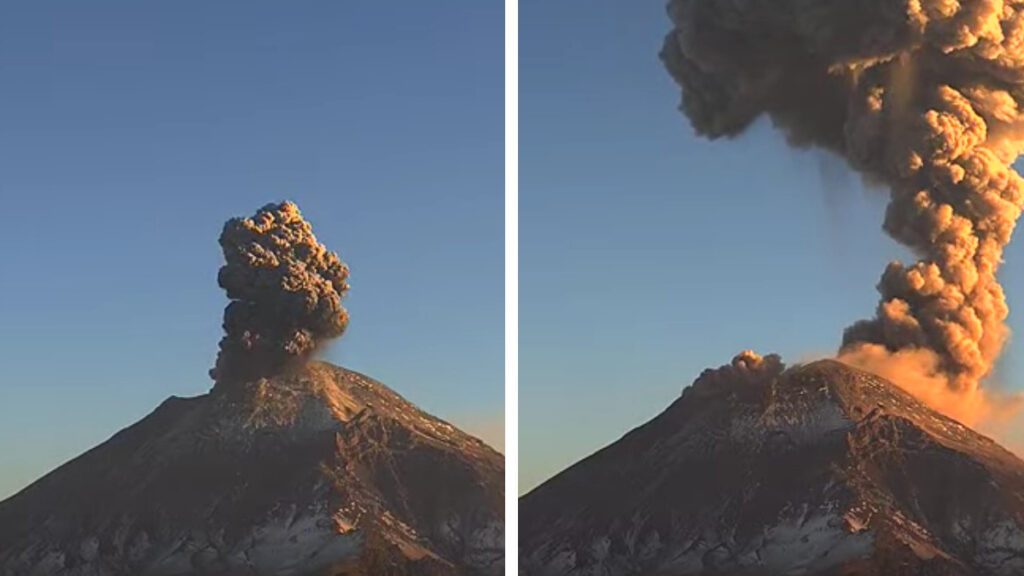 Volcán Popocatépetl: Sorprende enorme fumarola de “Don Goyo”