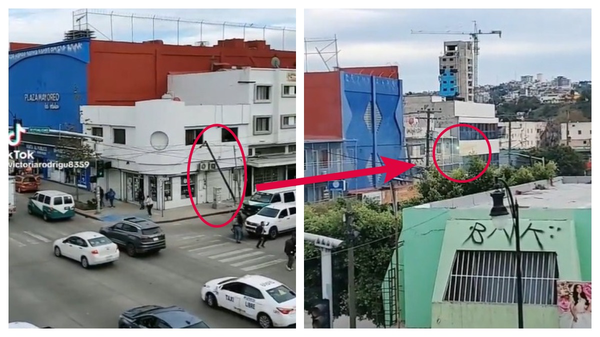 Sacó chispas: camión se lleva cables de luz y provoca estallidos en Tijuana