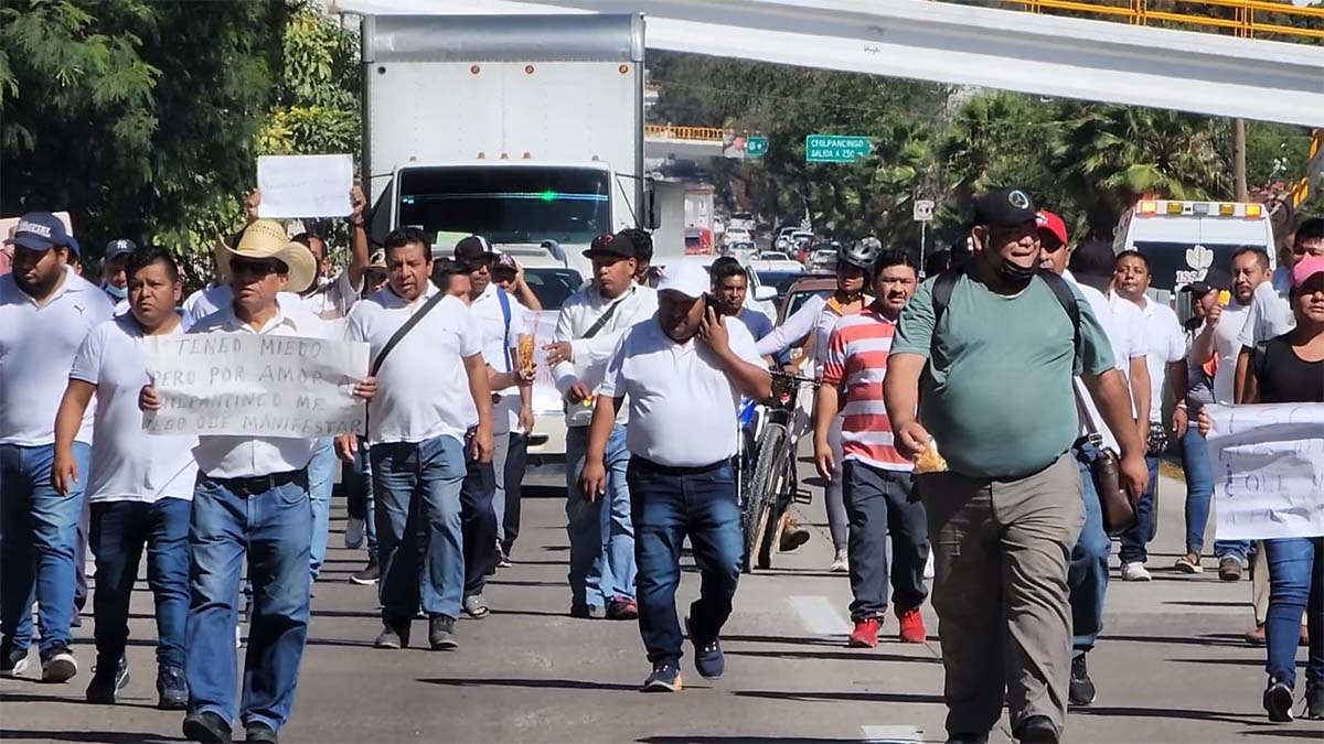 “¡Queremos seguridad!”: transportistas marchan en Chilpancingo; servicio se reactiva al 20%