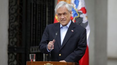 Sebastián Piñera durante un acto en Chile, país del que fue presidente.