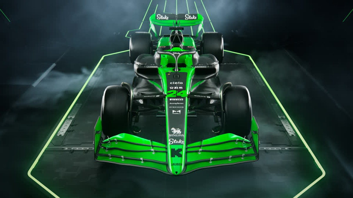 Stake presenta su auto para la temporada 2024 de la F1