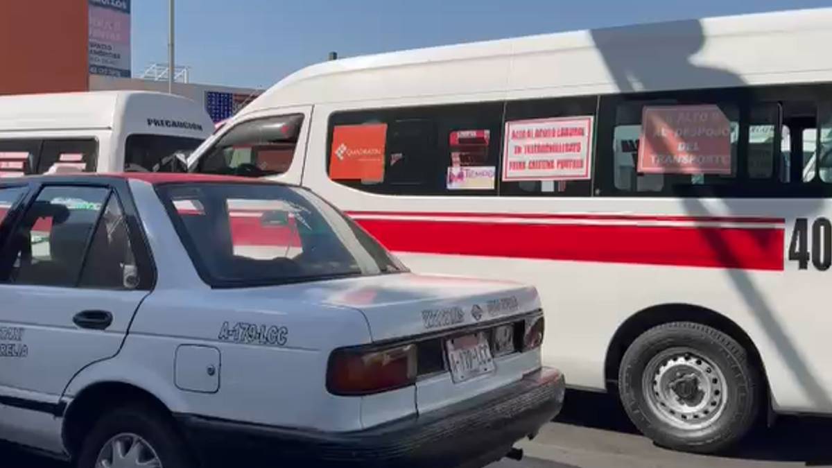 Sin movimiento: transportistas paran labores en Morelia, Michoacán