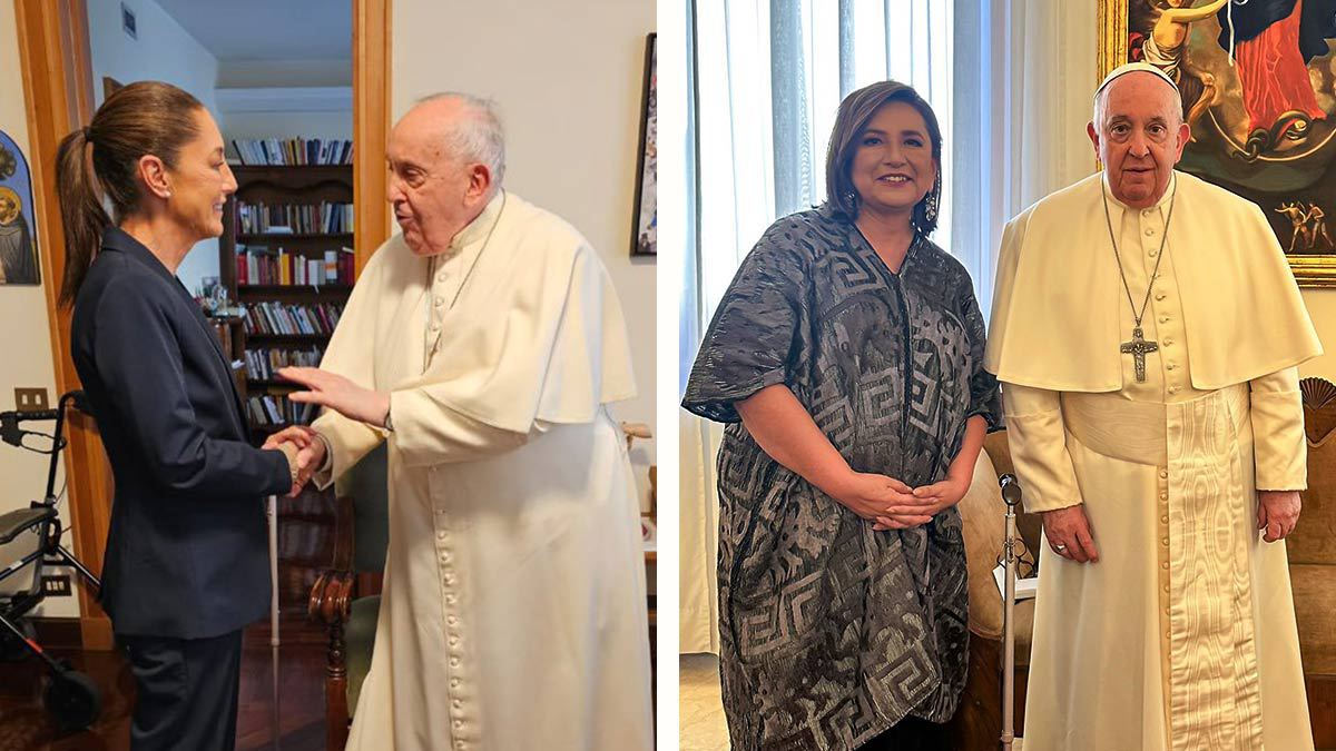 Xóchitl Gálvez y Claudia Sheinbaum se reúnen con el Papa Francisco en el Vaticano