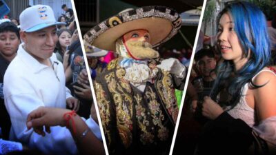 Yulay y Chinguamiga visitan carnaval de Chimalhuacán