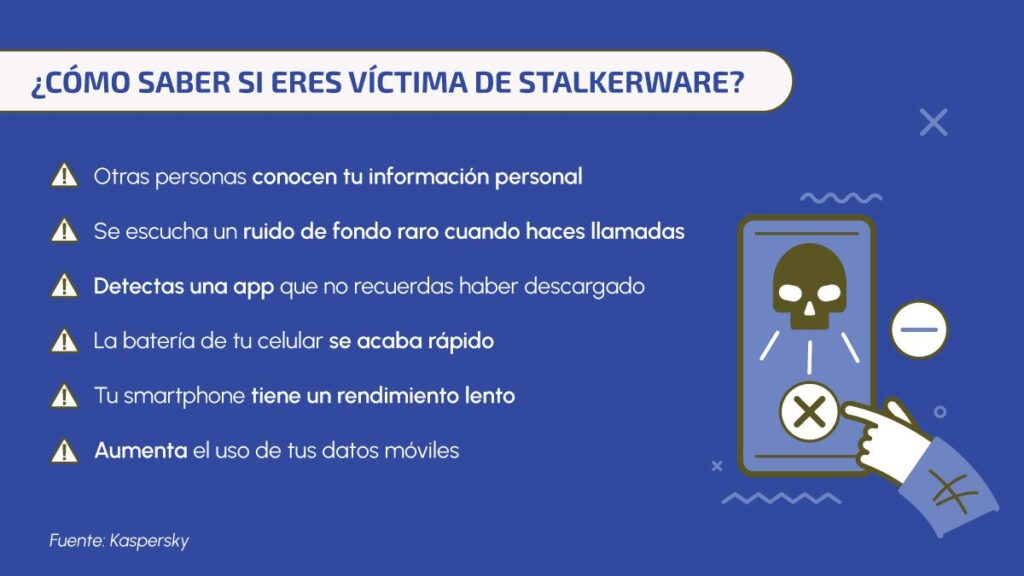 Existen 5 señales de stalkerware, señaló Tapia.